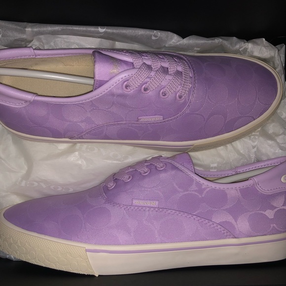 Coach Citysole Skate Sneaker with Recycled Signature Jacquard in Violet - Picture 2 of 6
